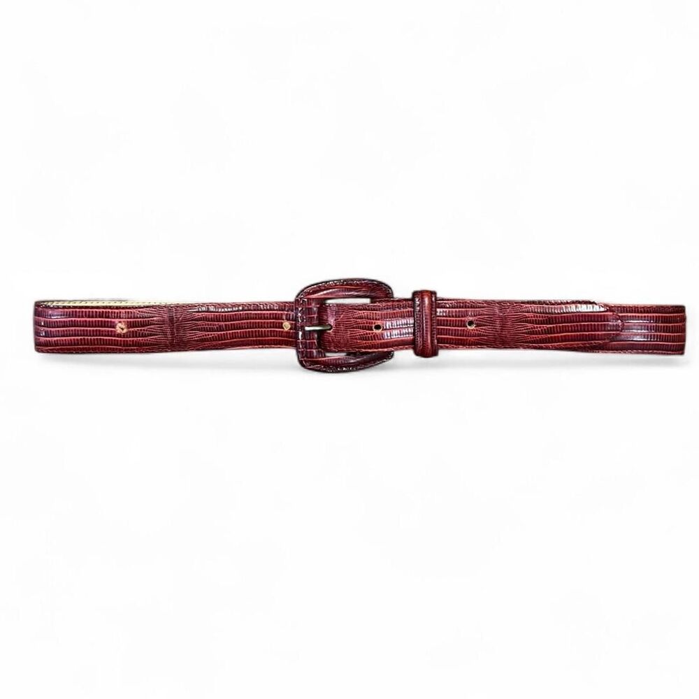 Saks-fifth-avenue Women's Red and Burgundy Belt